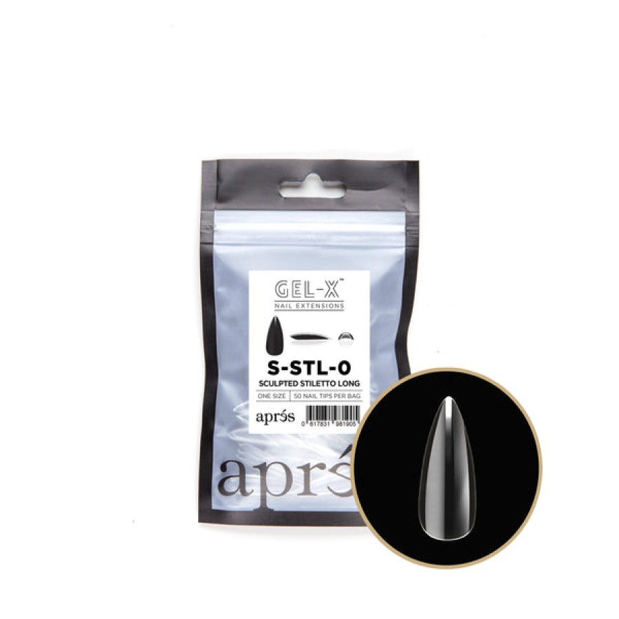 Aprés Gel-X Tips | Gel-X Tips Refill Bags Sculpted Stiletto Long