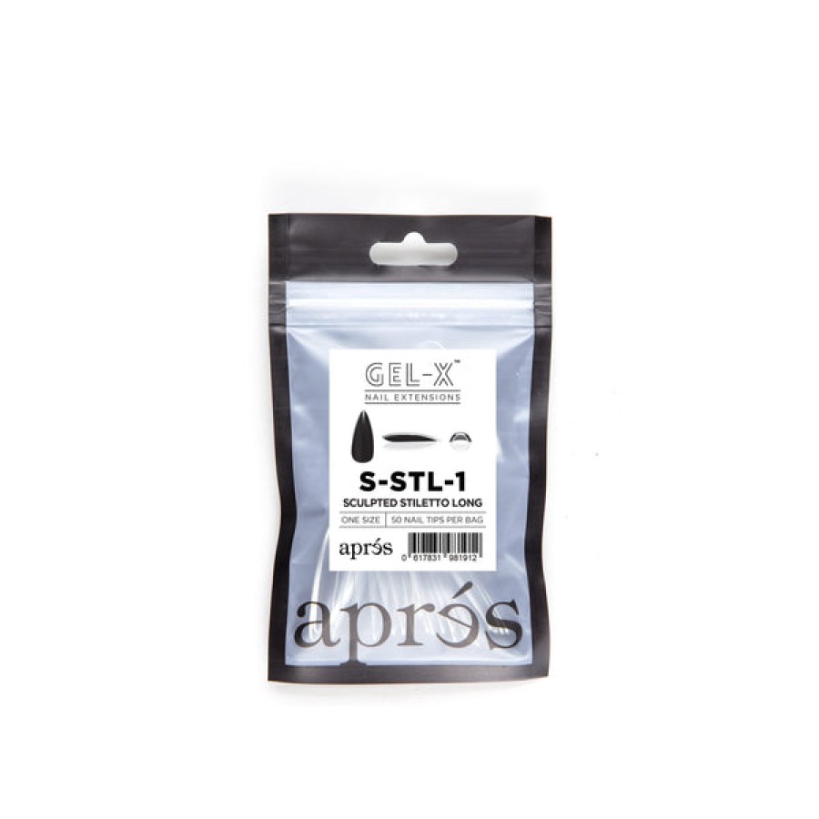 Aprés Gel-X Tips | Gel-X Tips Refill Bags Sculpted Stiletto Long