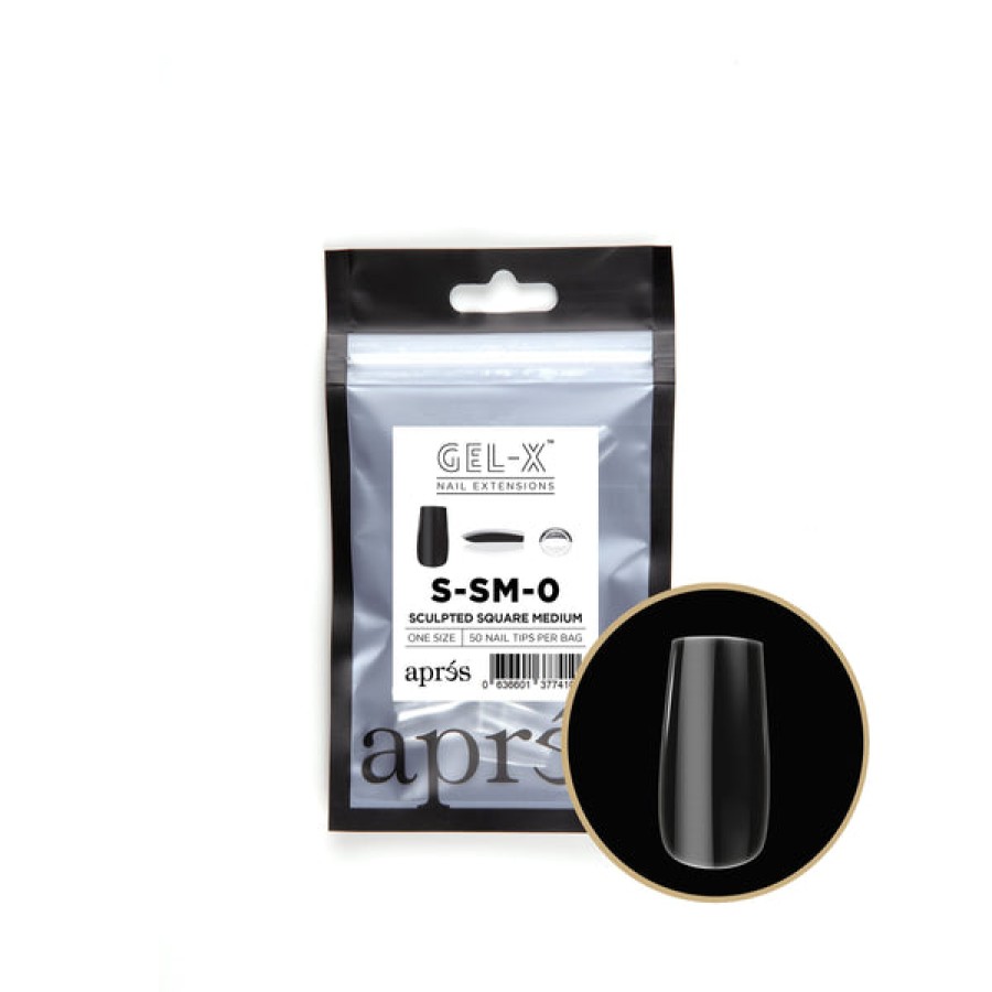 Aprés Gel-X Tips | Gel-X Tips Refill Bags Sculpted Square Medium