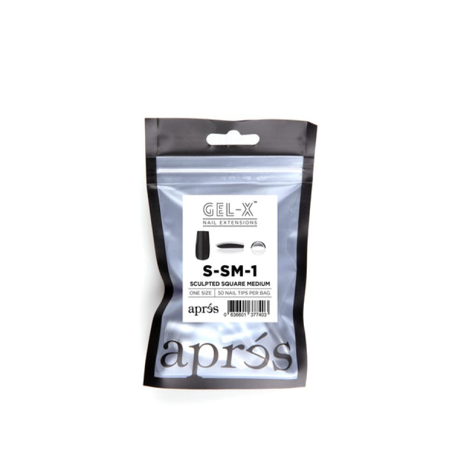 Aprés Gel-X Tips | Gel-X Tips Refill Bags Sculpted Square Medium