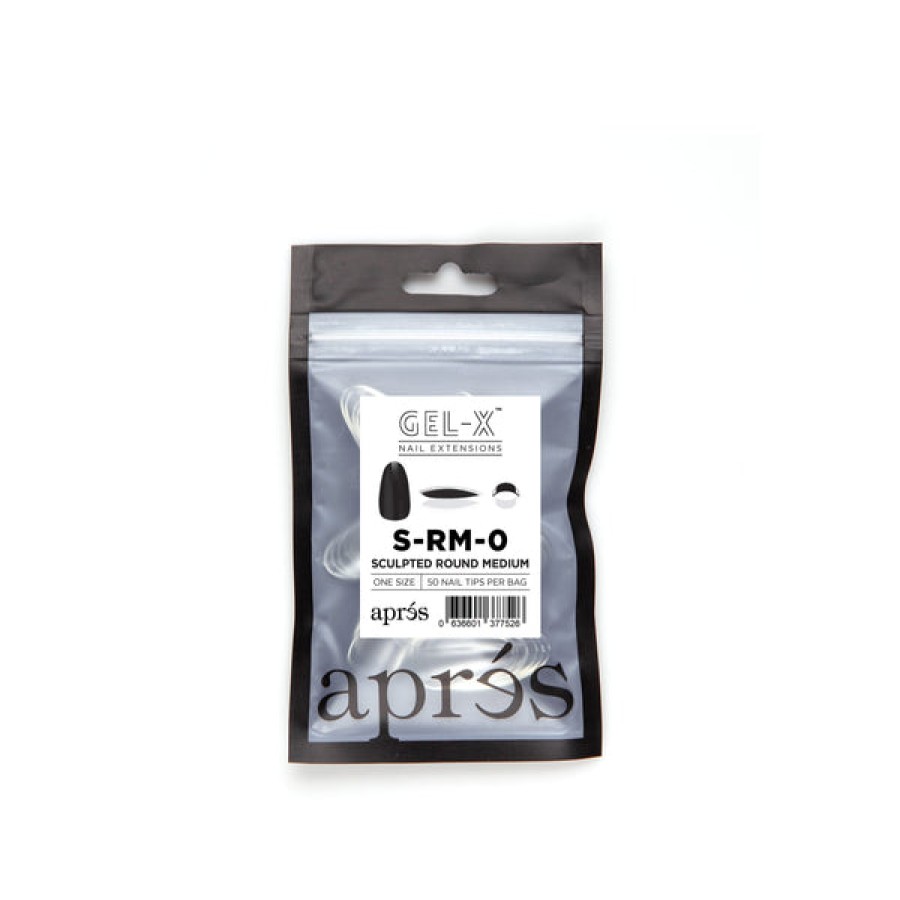 Aprés Gel-X Tips | Gel-X Tips Refill Bags Sculpted Round Medium