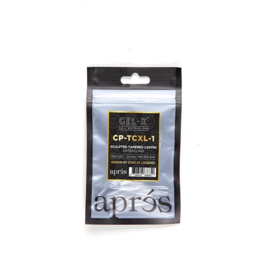 Aprés Gel-X Tips | Gel-X Tips Refill Bags Sculpted Tapered Coffin Extra Long