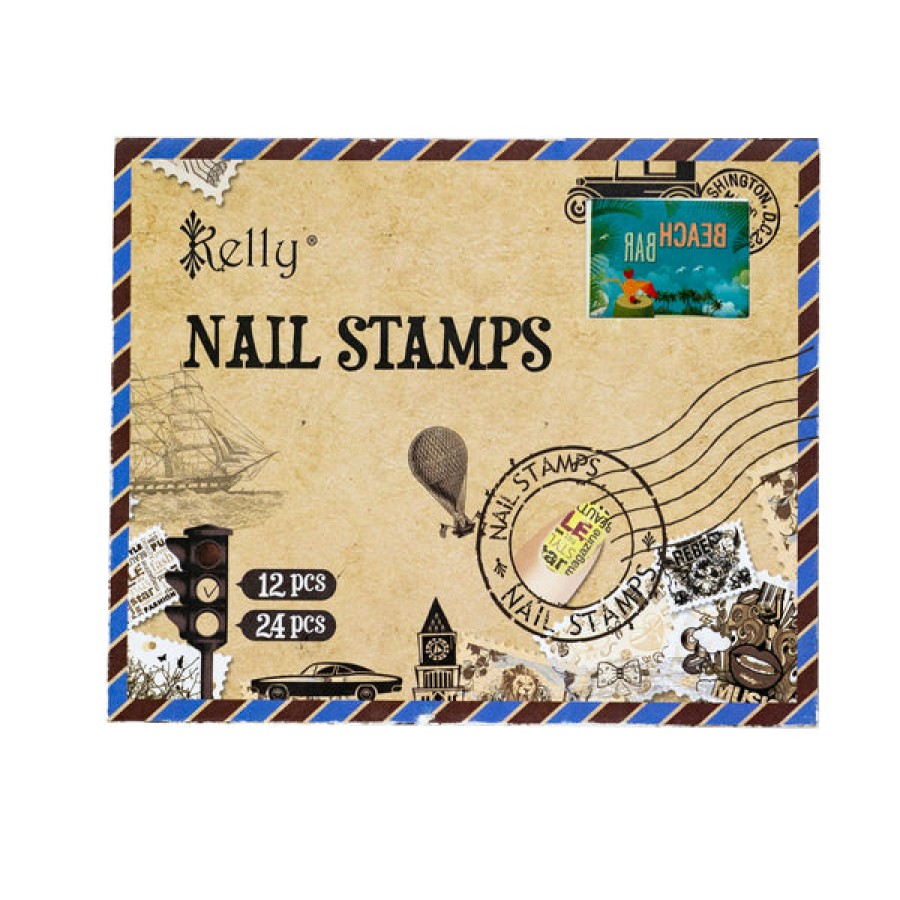 Kelly Nail Art | Kelly Nail Stickers - Nail Stamps Beach Birds Flowers Nts03-C