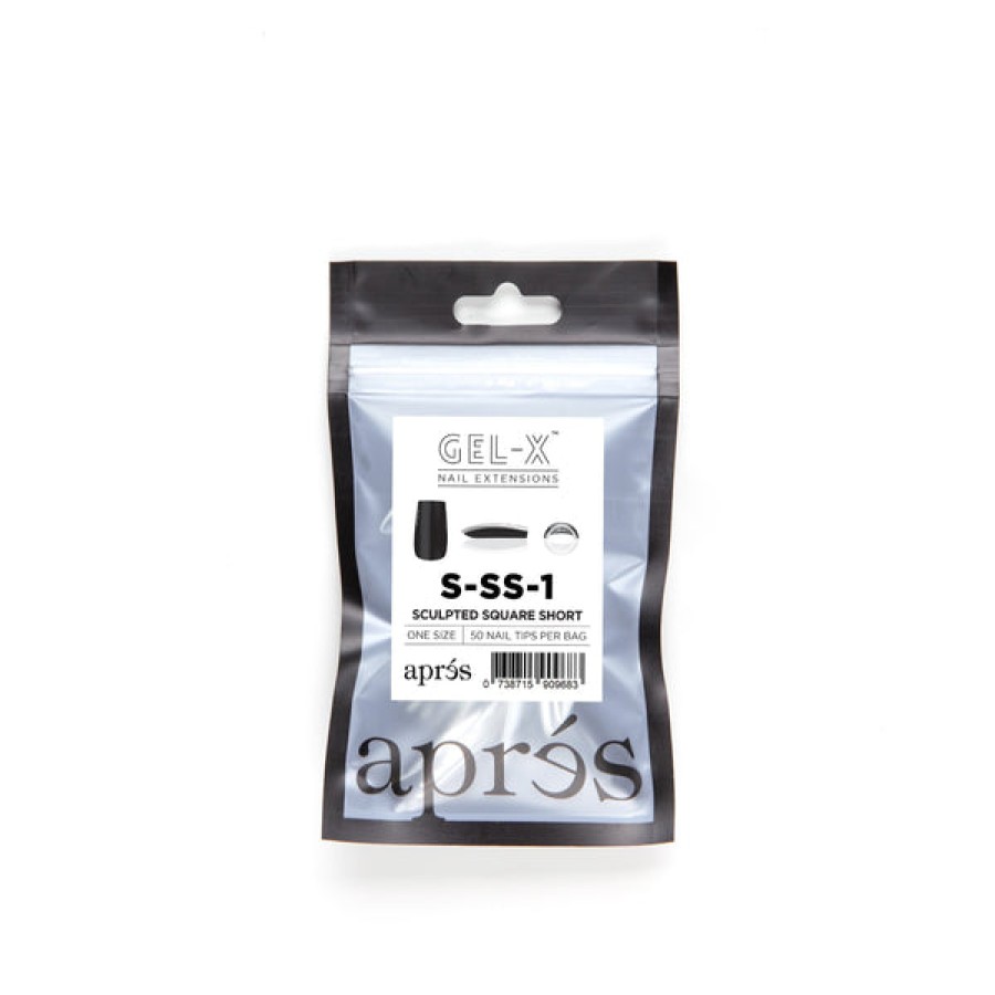 Aprés Gel-X Tips | Gel-X Tips Refill Bags Sculpted Square Short