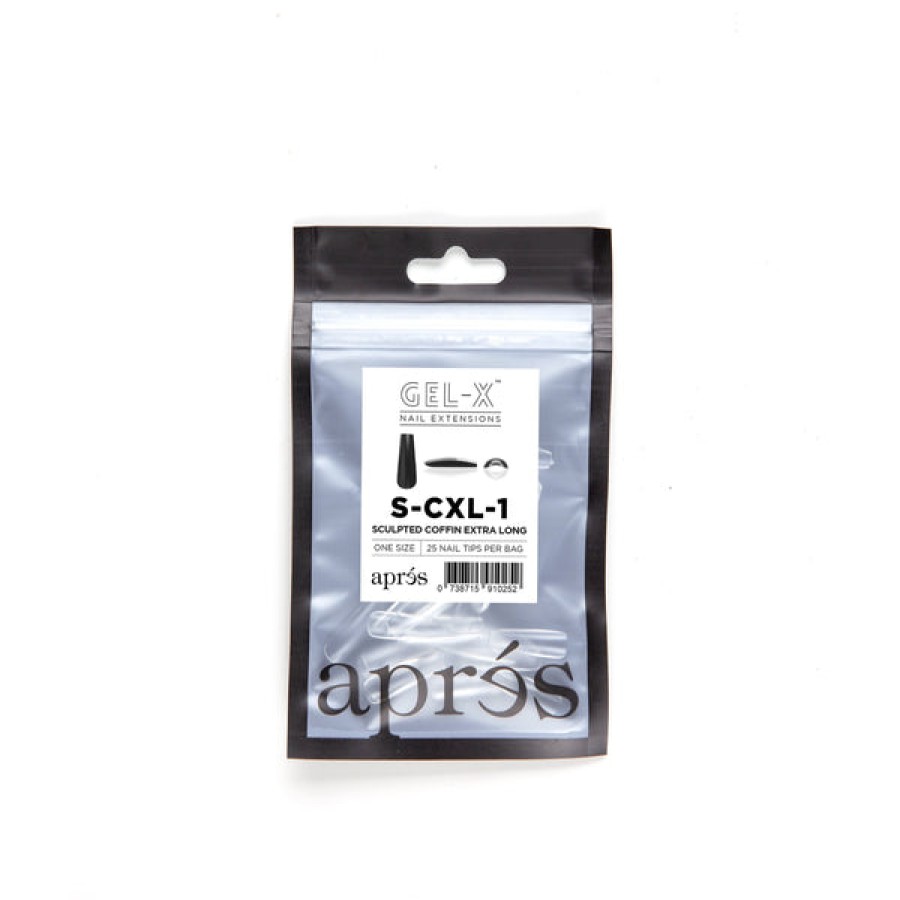 Aprés Gel-X Tips | Gel-X Tips Refill Bags Sculpted Coffin Extra Long