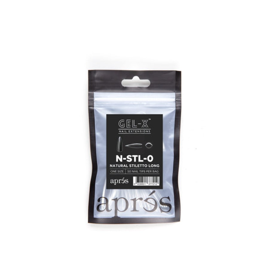 Aprés Gel-X Tips | Gel-X Tips Refill Bags Natural Stiletto Long