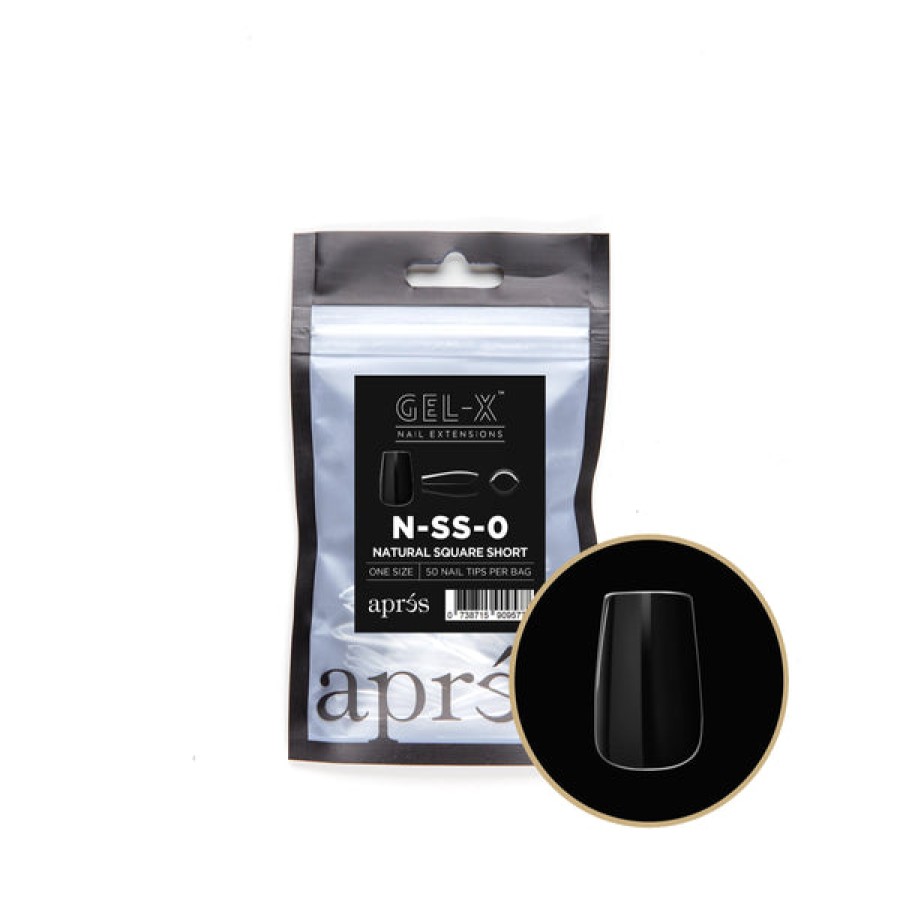 Aprés Gel-X Tips | Gel-X Tips Refill Bags Natural Square Short