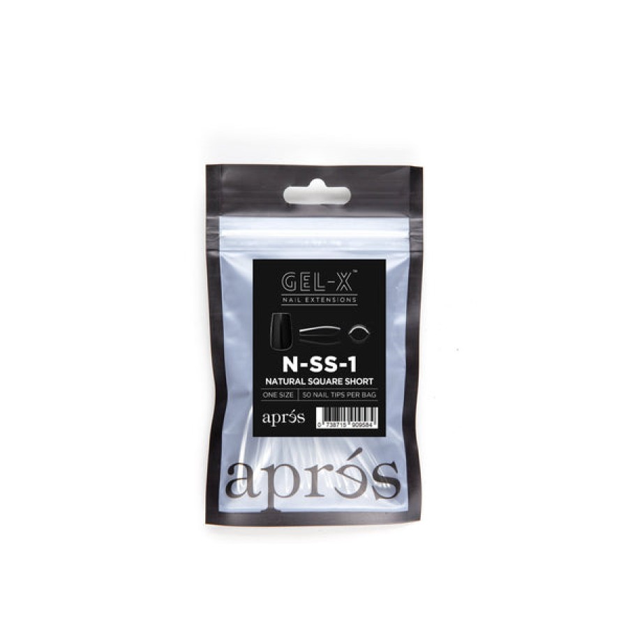 Aprés Gel-X Tips | Gel-X Tips Refill Bags Natural Square Short