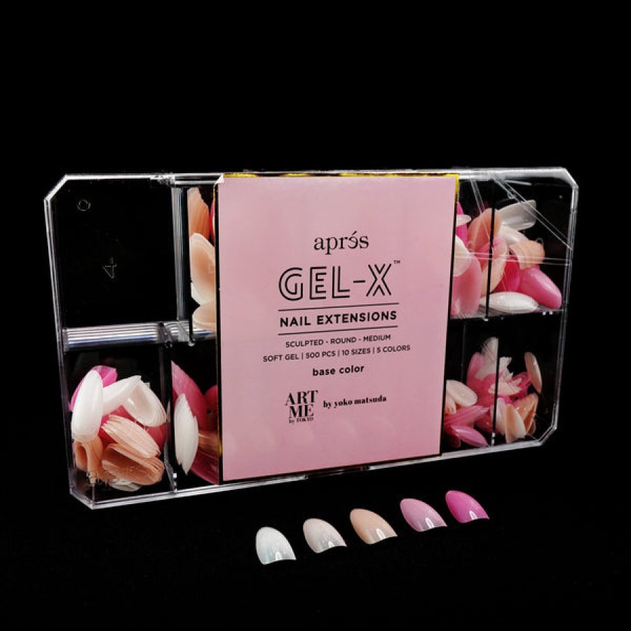 Aprés Gel-X Tips | Artme X Apres Gel-X Tips - Base Color - Sculpted Round Medium