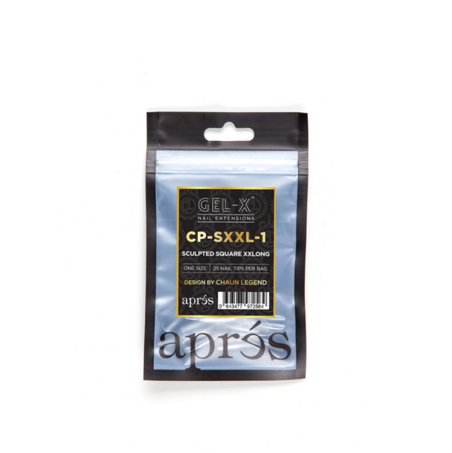 Aprés Gel-X Tips | Gel-X Tips Refill Bags Sculpted Square Extra Extra Long