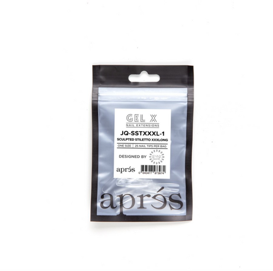 Aprés Gel-X Tips | Gel-X Tips Refill Bags Sculpted Stiletto Extra Extra Extra Long