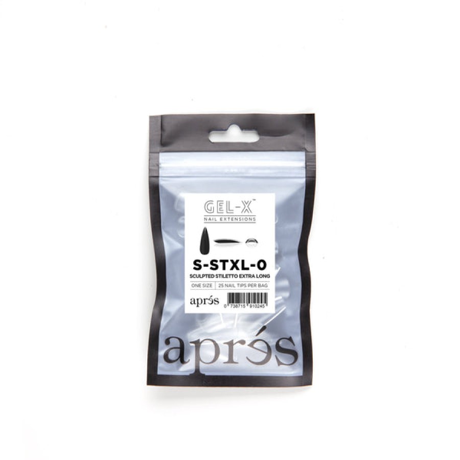 Aprés Gel-X Tips | Gel-X Tips Refill Bags Sculpted Stiletto Extra Long