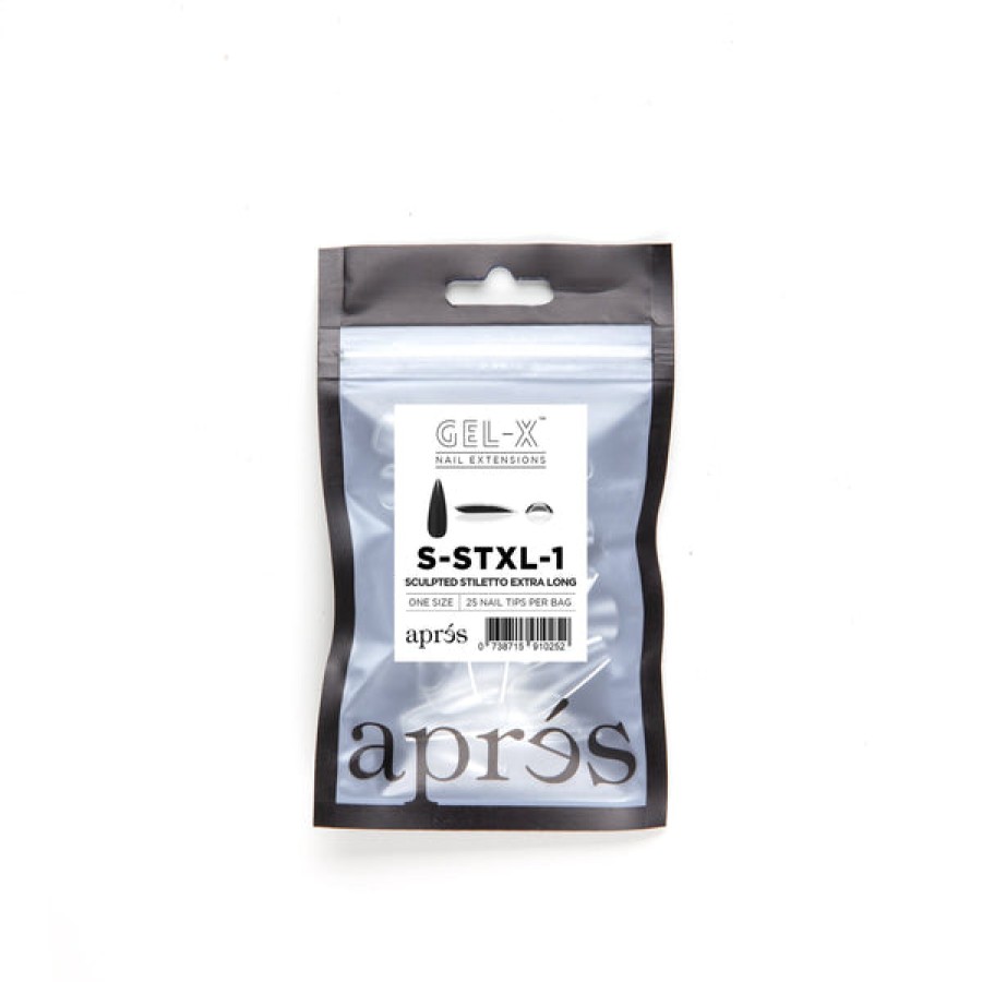 Aprés Gel-X Tips | Gel-X Tips Refill Bags Sculpted Stiletto Extra Long