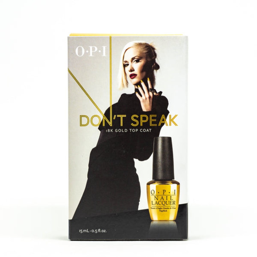 OPI Base & Top Coats | Don'T Speak 18K Gold Top Coat