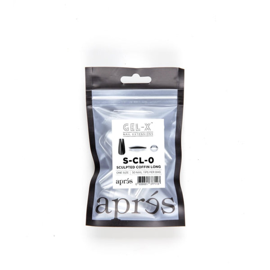 Aprés Gel-X Tips | Gel-X Tips Refill Bags Sculpted Coffin Long