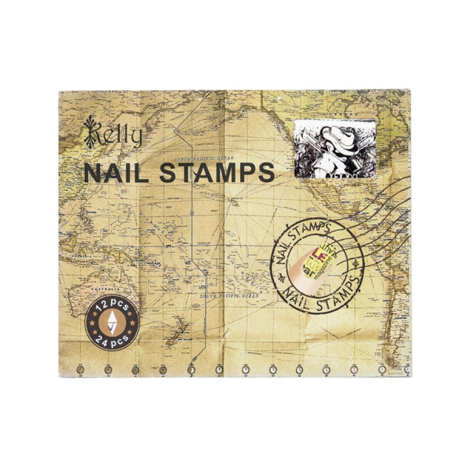 Kelly Nail Art | Kelly Nail Stickers - Nail Stamps Urban Metro Map Nts03-B