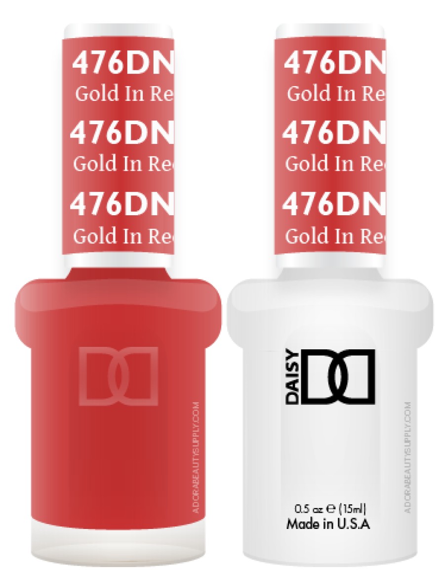 DND Dnd - Gel Polish | Gold In Red