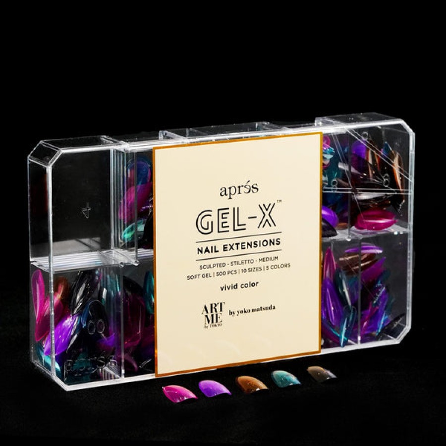 Aprés Gel-X Tips | Artme X Apres Gel-X Tips - Vivid Color - Sculpted Stiletto Medium